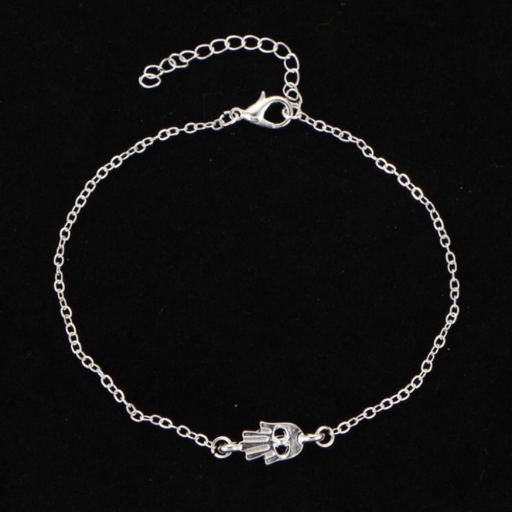 🏷Silver Hamsa anklet